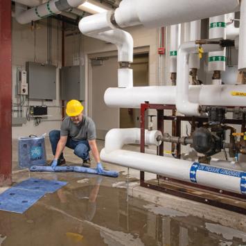 Spillkit in doorschijnende tas