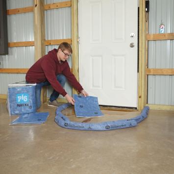 Spillkit in doorschijnende tas