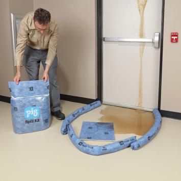 Spillkit in doorschijnende tas